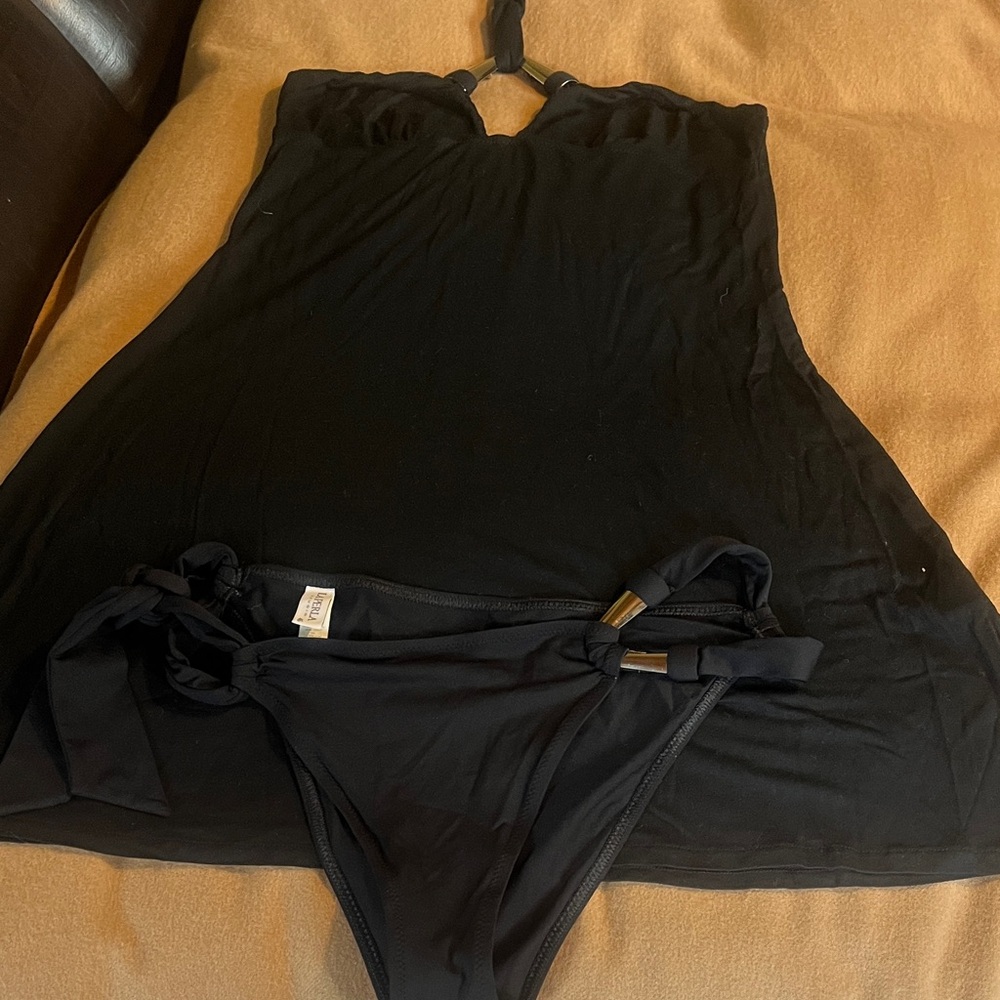Vix Elegant Black Swim Coverup